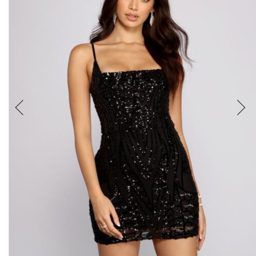 LISSIE FORMAL SEQUIN MINI DRESS
